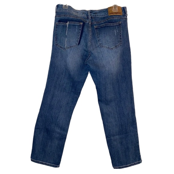 Unionbay Size 11 Denim Stitch Work Patch Denim Jeans - Picture 2 of 10